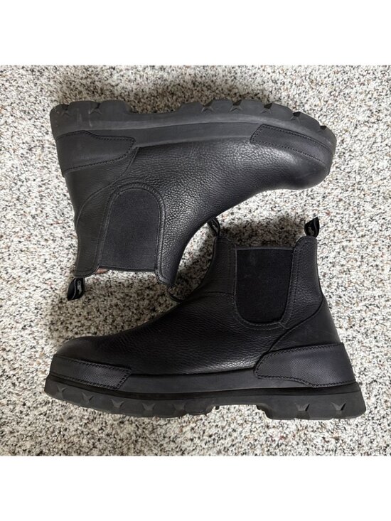Polo Ralph Lauren Oslo Chelsea Pull On Boots Black Leather Men\'s Size 9.5 D main image 4